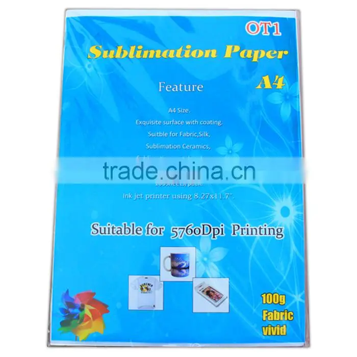 High Transfer Efficiency Dark t-shirt Sublimation Paper A4