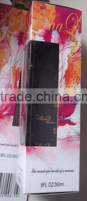 Fashion style with pvc window packing gift paper box