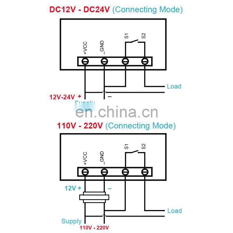 W3230 AC 110V-220V DC 12V Digital Thermostat Temperature Controller Regulator Heating Cooling Control Instruments LED Display