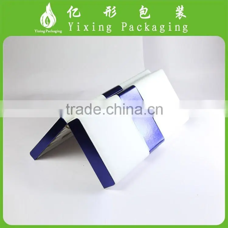 Wholesale beautifully painted gold hinge PU leather box for SPA products promotion