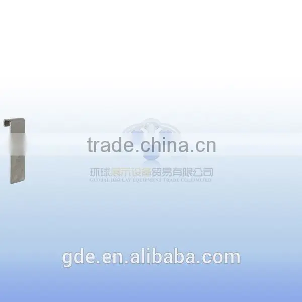 Chrome gridwall straight display hook to supermarket