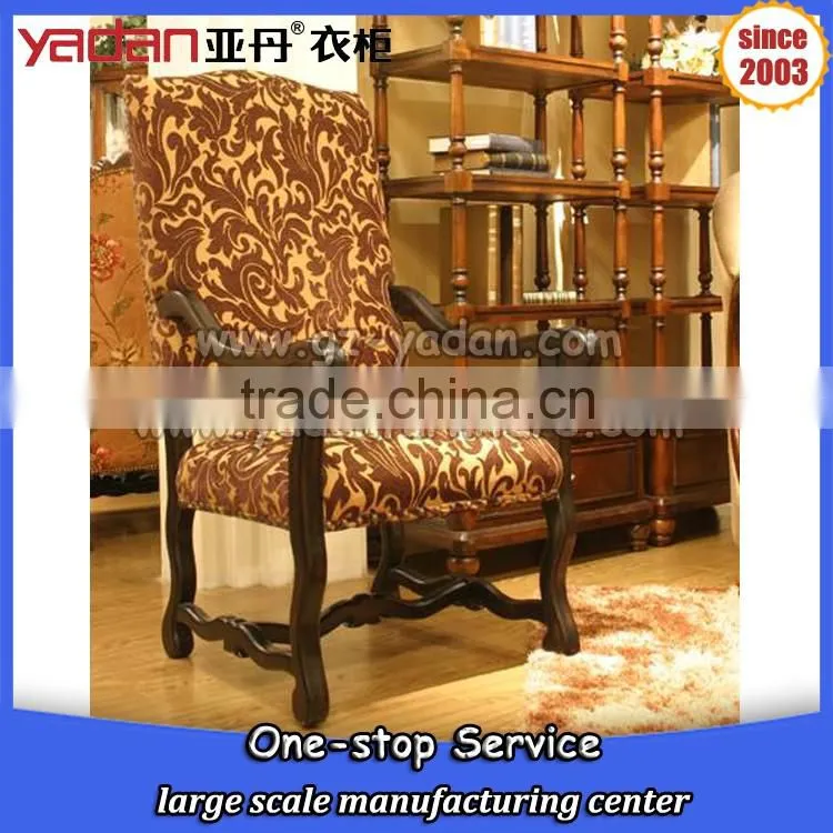 living room high chair wooden rest chair simple carving, meeting chair