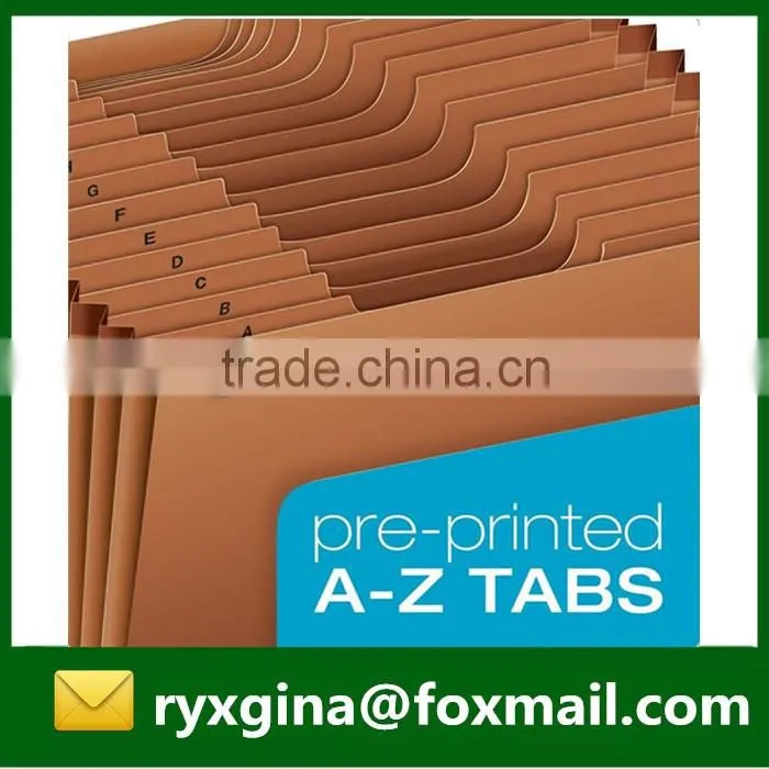 Latest arrival cardboard expanding file folder with handle