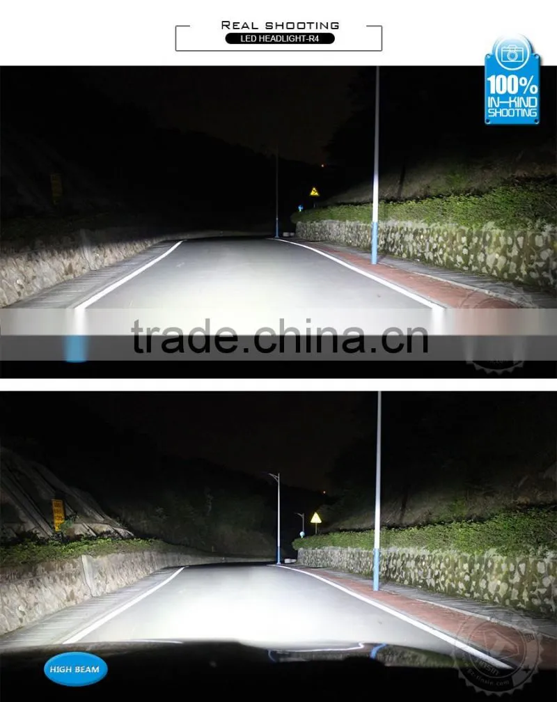 Tinsin 2016 New Arrival car accessories high lumen h7 led 24 v r4 led headlight for toyota highlander