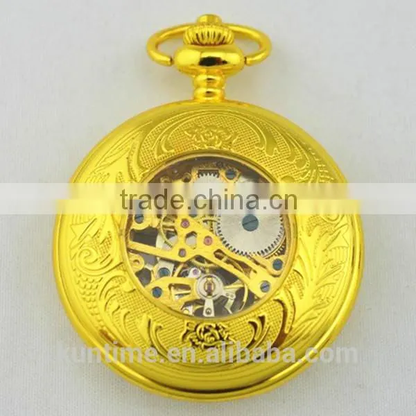 Fashion steampunk pocket watch wholesale alibaba in russian mechanical analog movt