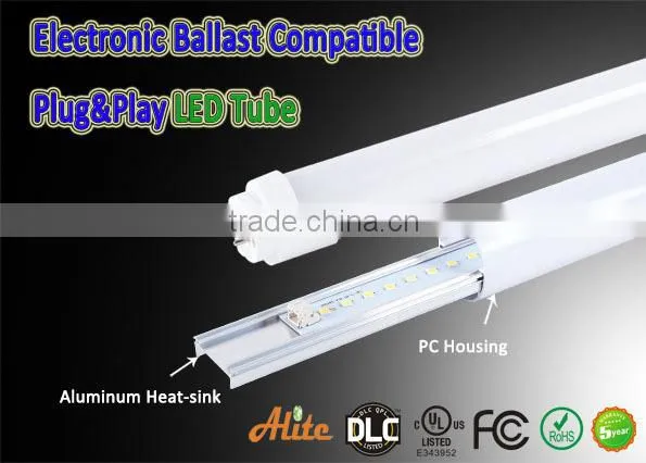 hot new products for 2015 UL compatible LED T8 tube