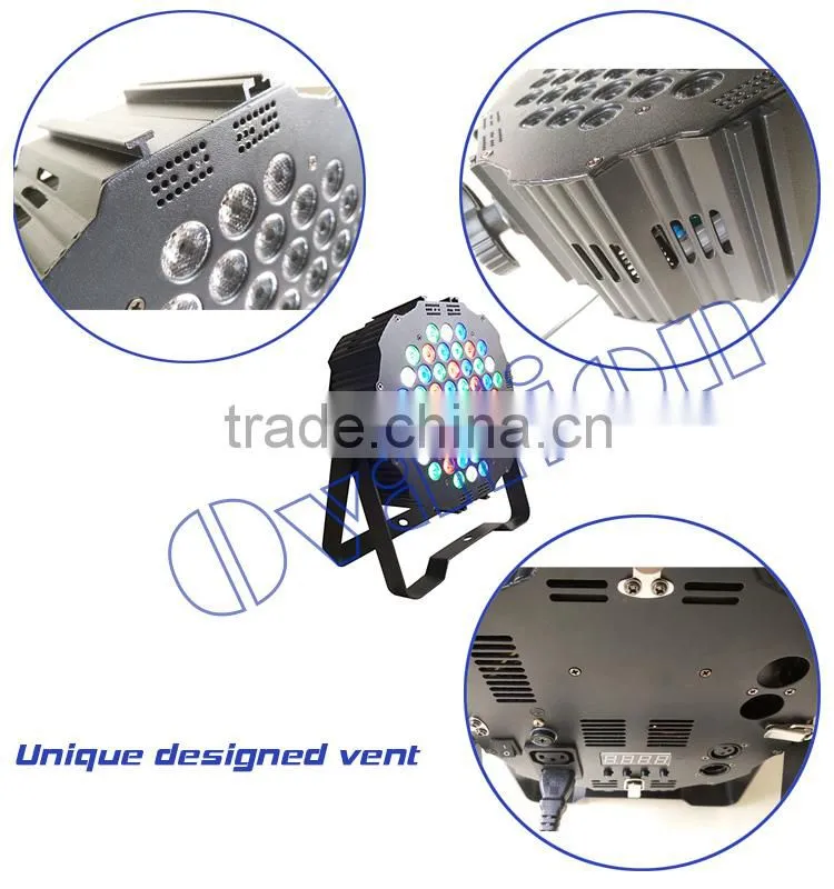 2015 best sell Thin lamp 54x3Watt RGBW flat Led Par christmas lights