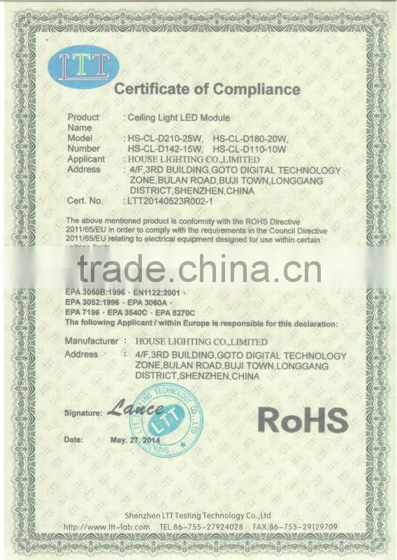 High quality and cheap price 20W led bathroom ceiling light module, led modules for ceiling light and replace pl tube