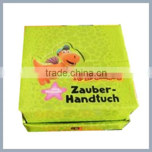 Baby Towel with Three Bear Cartoon Printed Velour Reactive Printing