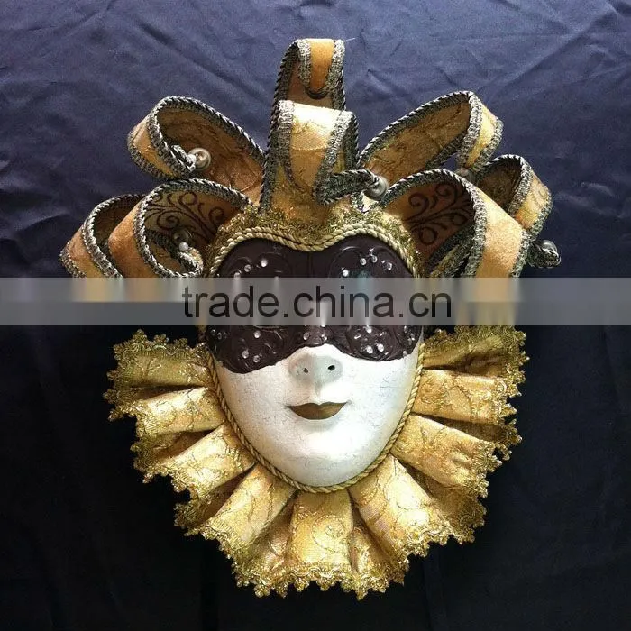 Full Face Paper Mache Festival Mask Italy Venice Mask