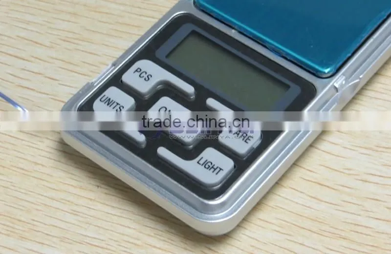 MH-500 Scale 500g/0.1g High Precision Blue LCD Pocket Weighing Scale