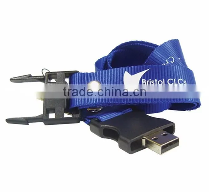 Custom Logo Lanyard Usb Flash Drive 4Gb