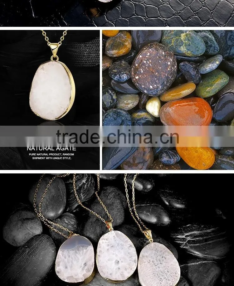 Popular elegant white natural stone wholesale fashion jewelry