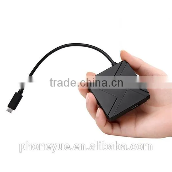 portable high speed charge usb 3.1 type c to usb 3.0 4 port hub for macbook