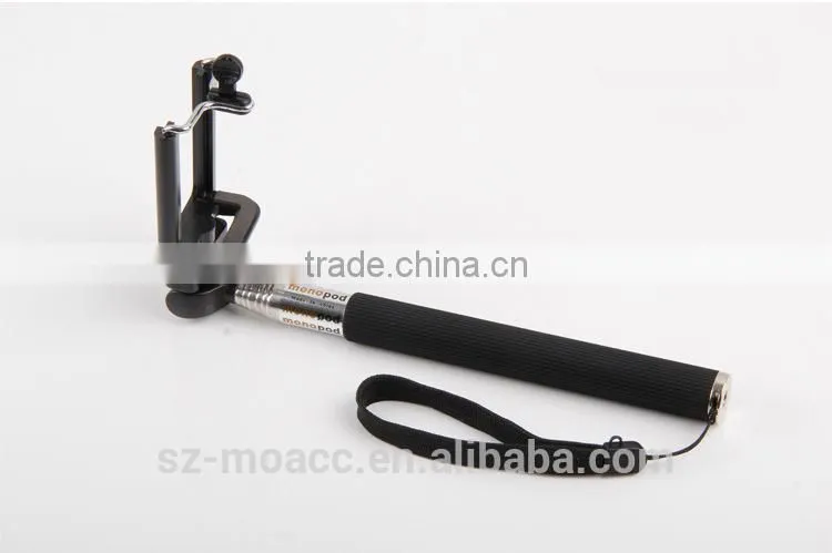 Flexible wireless bluetooth selfie stick monopod