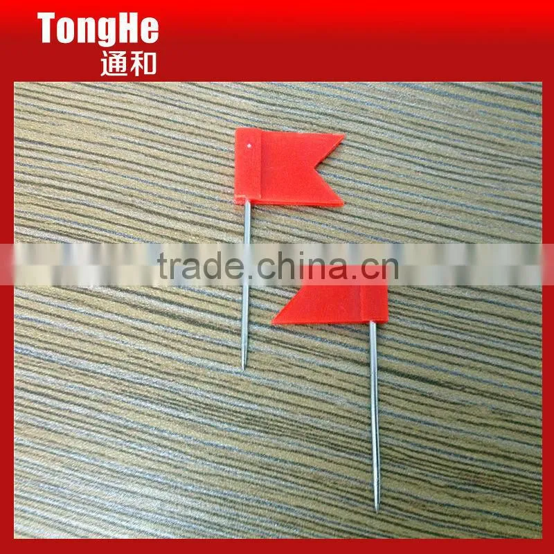 Colorful Decorative Plastic Flat Flag Pins for Gifts