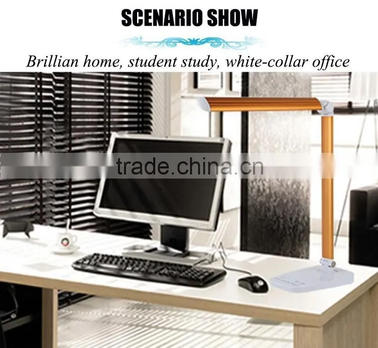JK868-1 aluminum adjustable balance arm reading table lamp