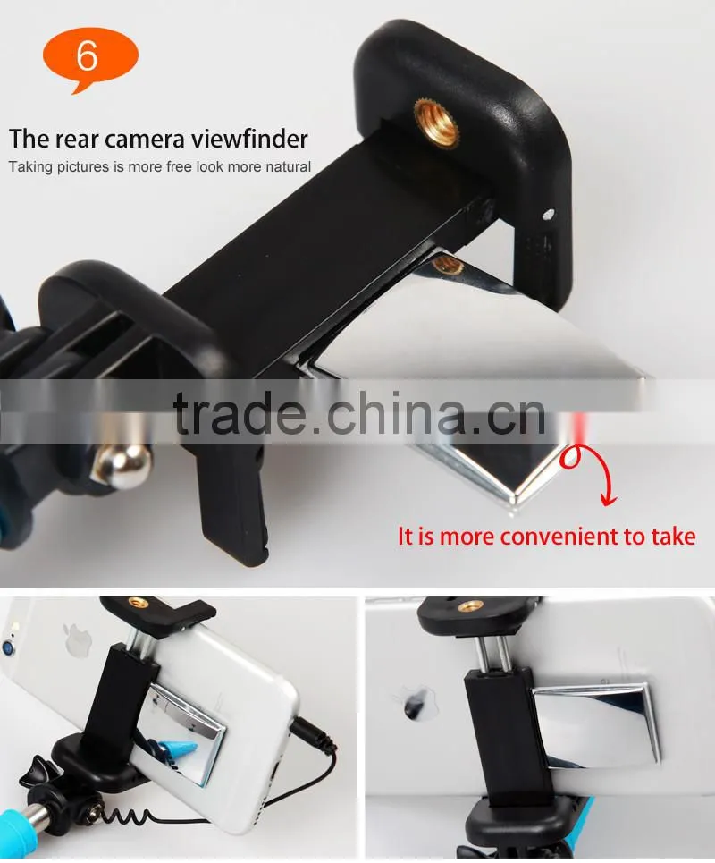 Wired Selfie Stick Monopod with 3.5mm Jack Cable