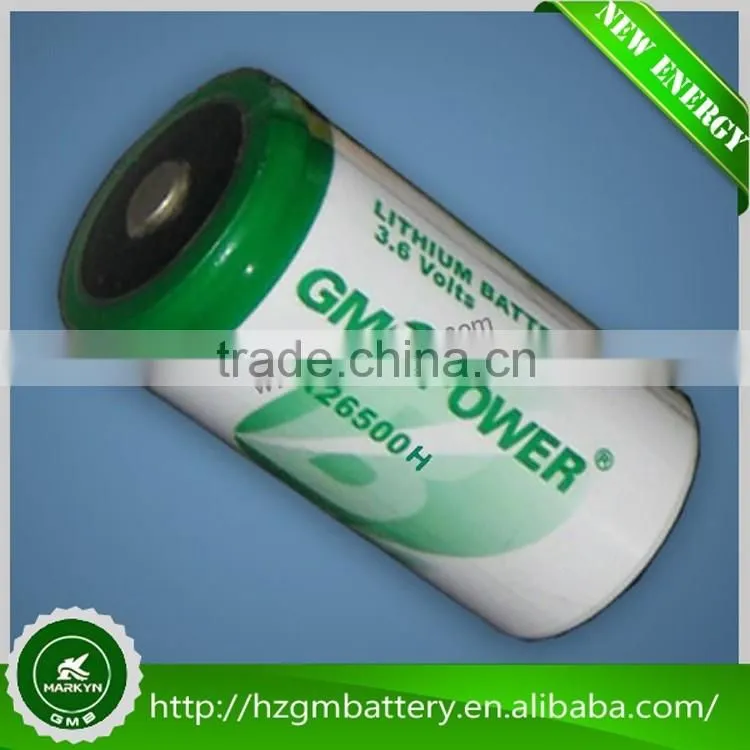 high capacity long life cylindrical 3.6V lithium Battery / ER batteries