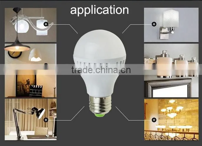aluminum and plastic led bulb3w 5w 9w