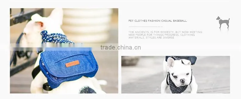New Design Lovely Dog Denim Backpack, Outdoor Dog Carrier Bag
