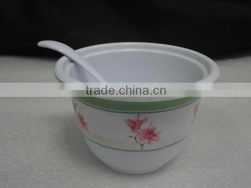 Melamine sugar pot with small spoon