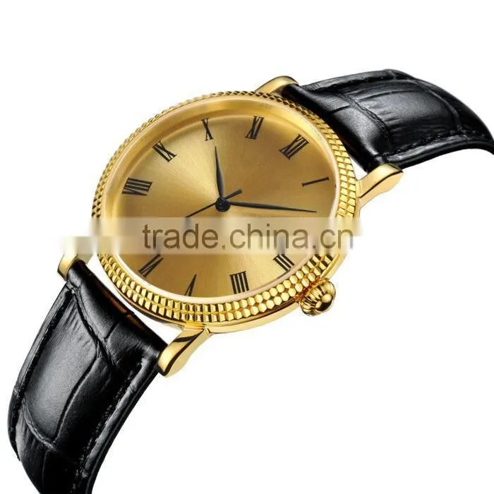 2015 Hot Selling genuine Leather Watch for men