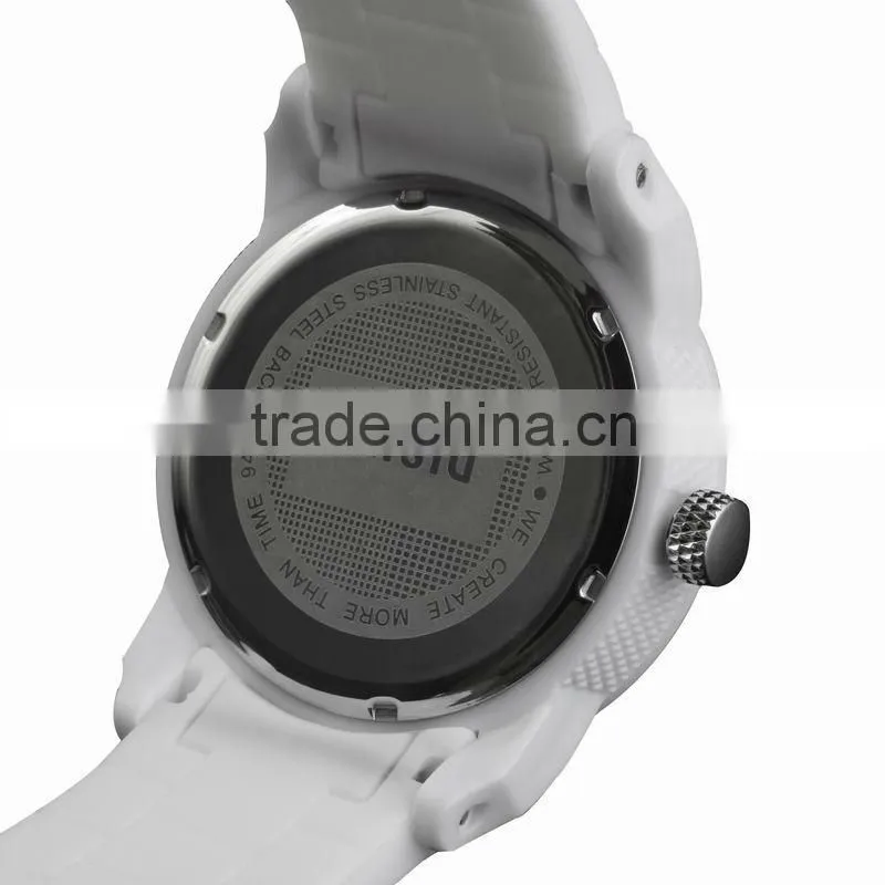 Top Band Wholesale Vogue Japan Movement Silicone Strap Sport Quartz Watch