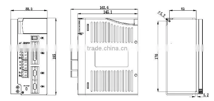 High quality 220V 2500rpm 1000w ac servo motor