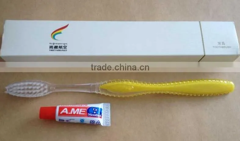 Supply cheap disposable toothbrush with paste new product on china market