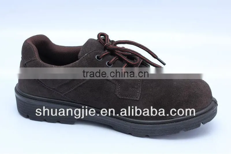 suede leather steel toe cap work shoes safety shoes 8008