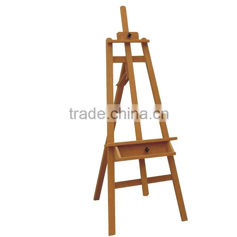 Wholesale 126.5*8.5*58.5cm Professional Wooden Artist Easel Stand For Students
