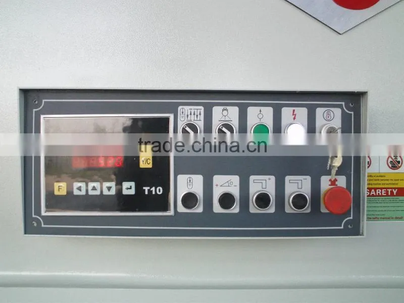 2015 New Design S system NC Mild Steel guillotine cnc hydraulic shear machine, MS sheet cutting machine