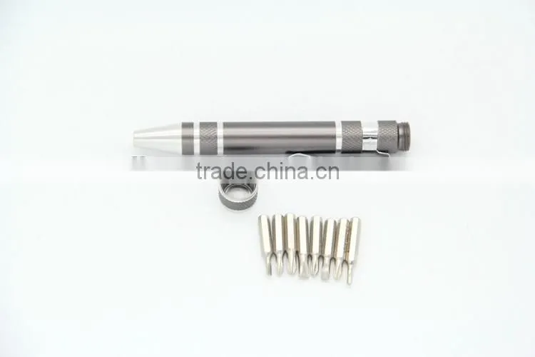 Mini pen shaped pocket screwdriver multi-function screwdriver