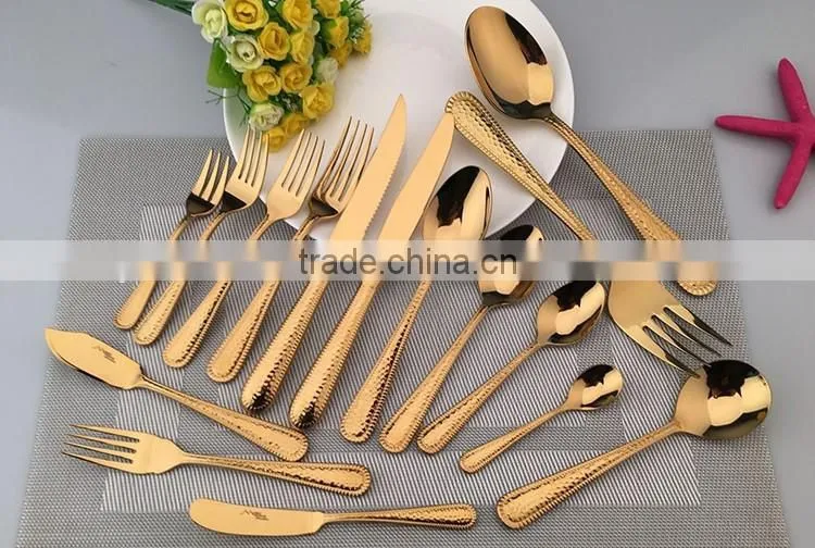New Style gold plated flatware 6026