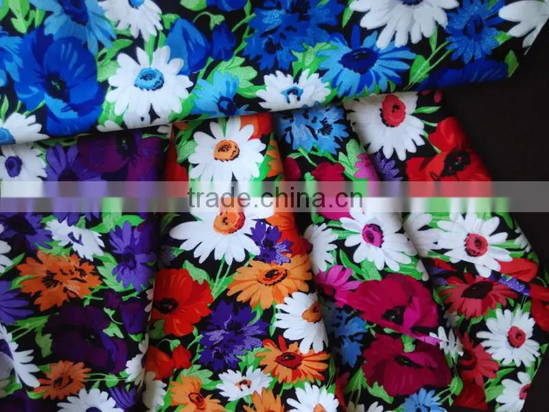 30s*30s / 68*68 150cm width woven rayon printed fabric