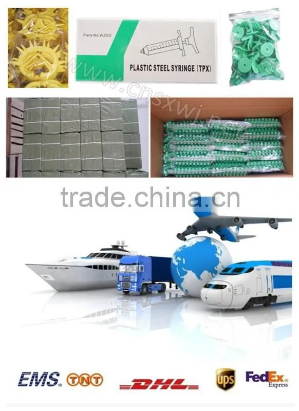Large capacity plastic steel syringe