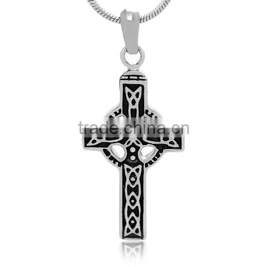 Wholesale Two Tone Silver Gold Stainless Steel Fashion Christ Cross Religious Jewelry Mens Crucifix Jesus Pendant For Rosary