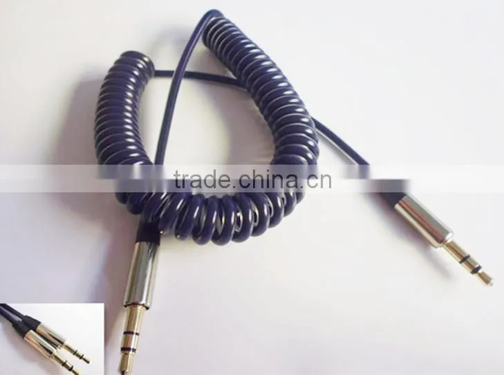DC3.5 Dual transparent spiral cable