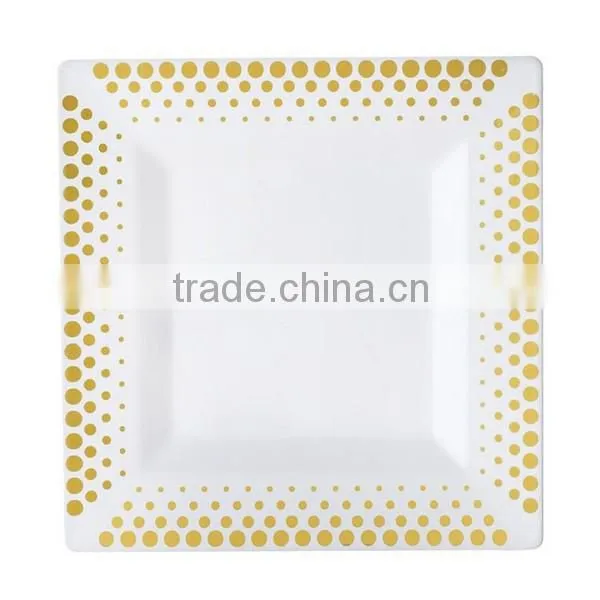 Wholesale Plastic Clear Bamboo Plate