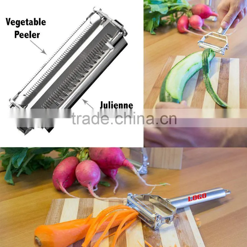Ultra Sharp Stainless Steel Julienne Peeler Vegetable Slicer Julienne slicer Kitchen Tool Kitchen Gadget