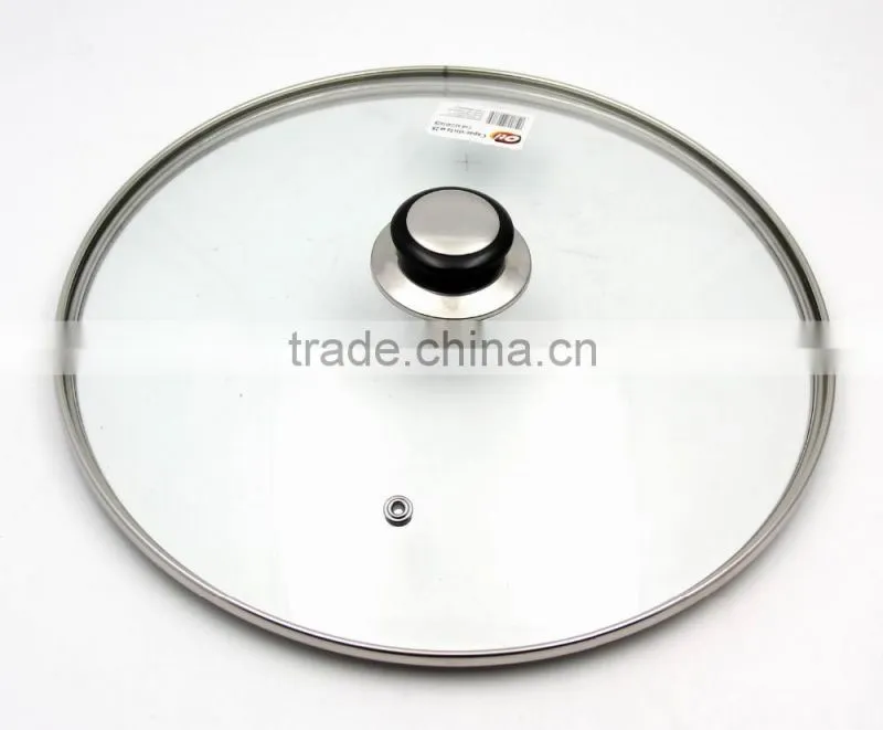 China best quality G type 4mm tempered glass lid for fry pan and pot