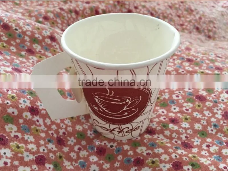 Eco-Friendlly High quallity folding paper cup with handle