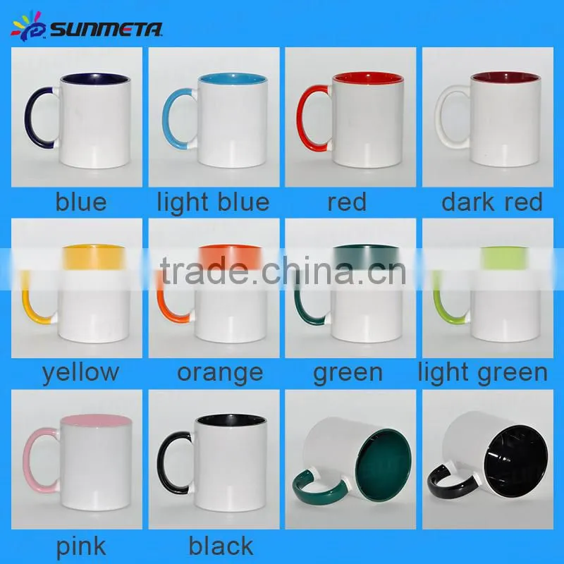 Sunmeta hot selling sublimation white mug pice list 11oz SKB01