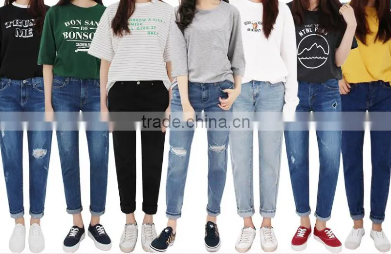 China Clothing Manufacturer Jeans Wholesale Price For Women