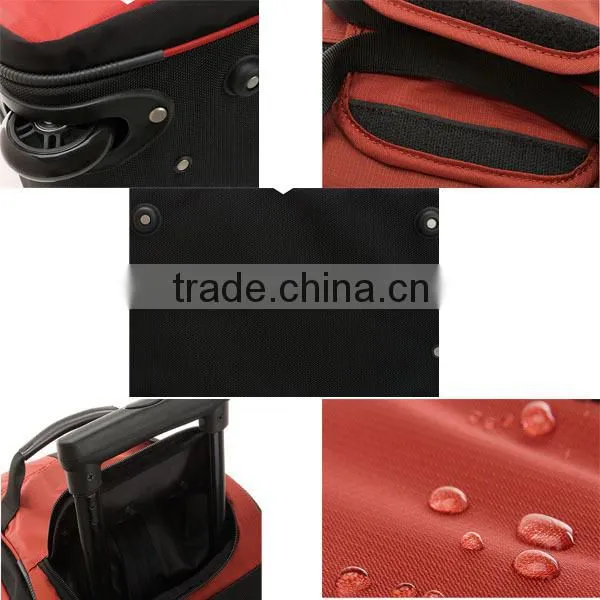 Large-capacity duffel bag nylon waterproof trolley travel bag on wheels