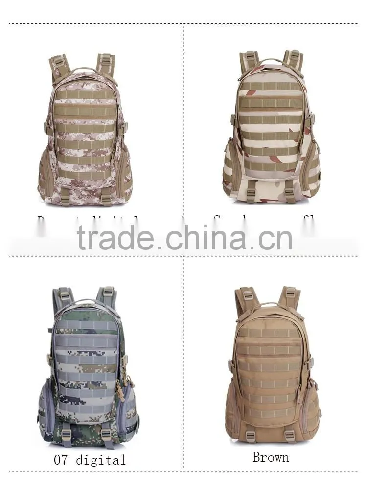 2015 New camouflage Military Tactical Backpack camping hiking backpack