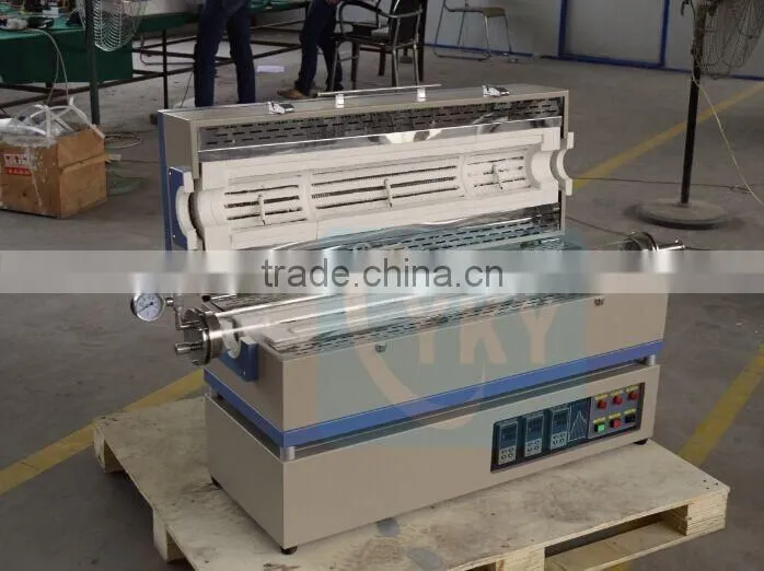 1600C CVD three zones tube furnace system used for For deposition of Carbon and metal Oxide