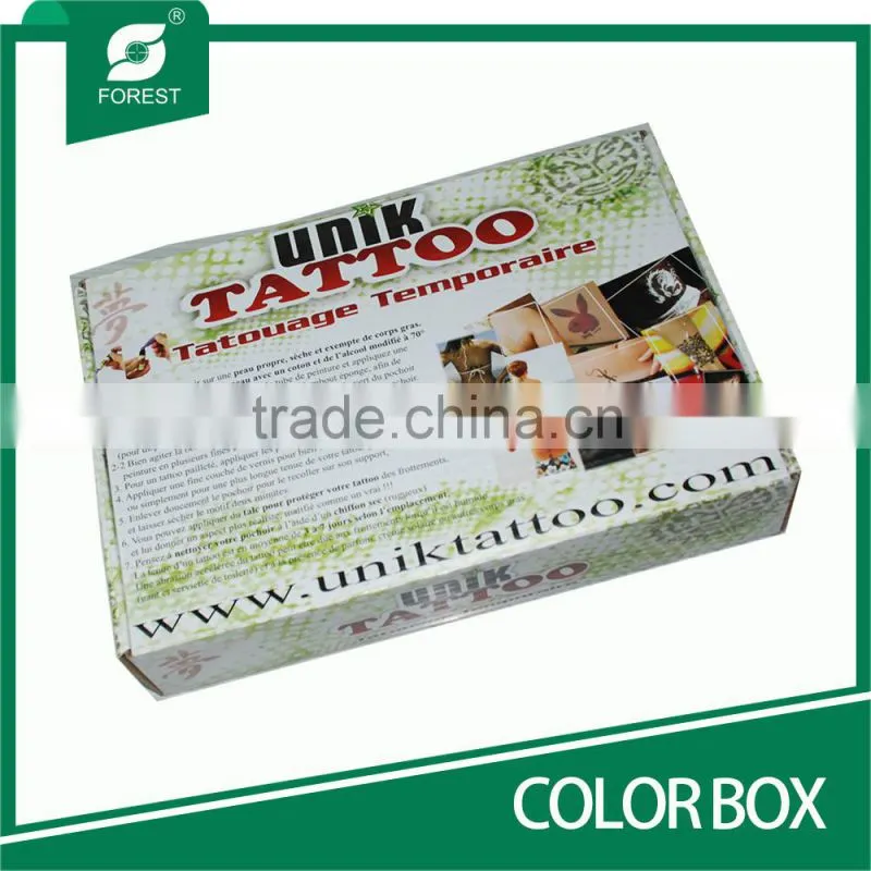HIGH GRAPHIC FOLDING COLOR BOXES TATTOOS PACKAGING CARTONS