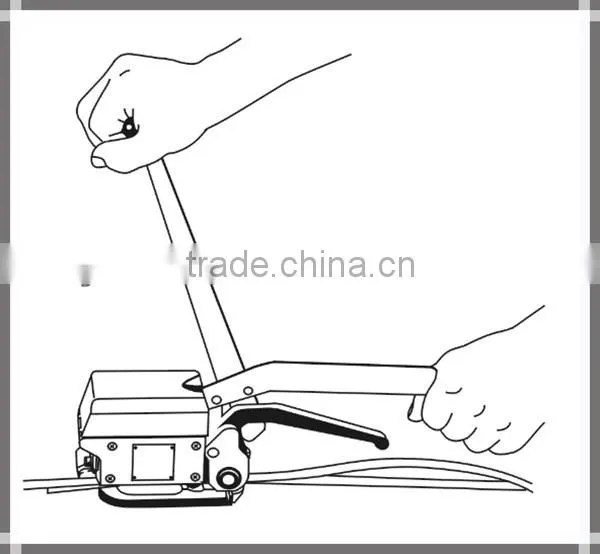 A333 Manual Case Packer Steel Strapping Tool Steel Strip Packing Machine